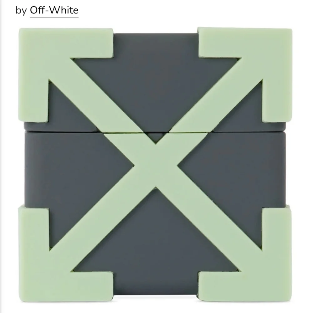 Off-White Green & Gray Arrow AirPods Pro Case